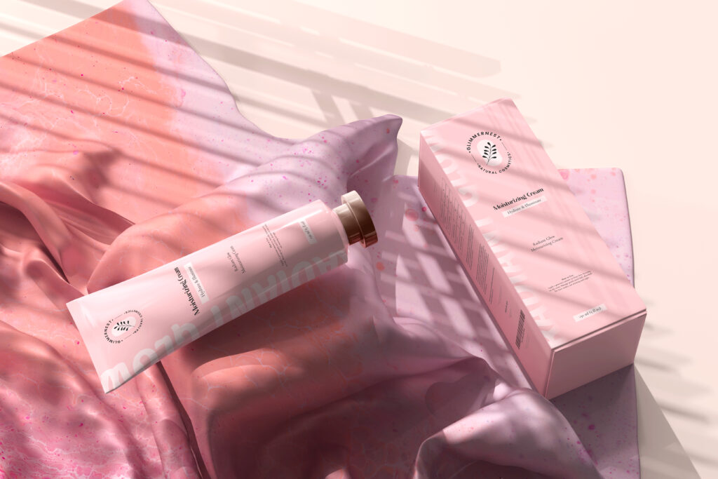 Cosmetic tube packaging